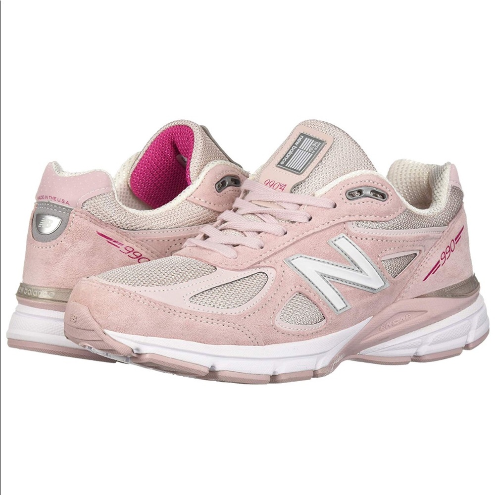 New Balance men 990 9 10 pink rose running shoes